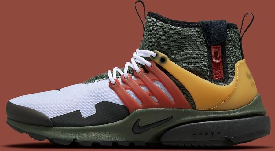 Nike Air Presto Mid Utility Carbon Green Ghost Pollen Black - Foto 2