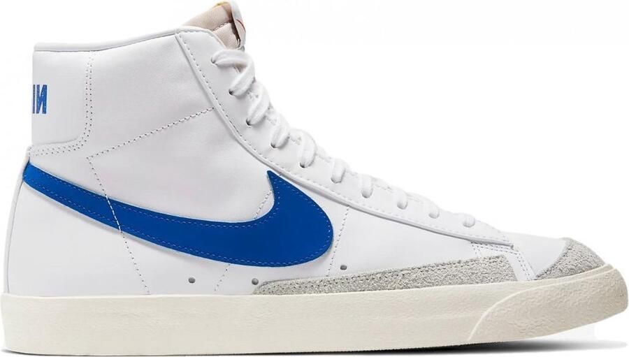 Nike Blazer Mid '77 Vintage Wit Sail Racer Blue Wit Blauw Blazer Lifestyle Heren Sneakers voor Mannen