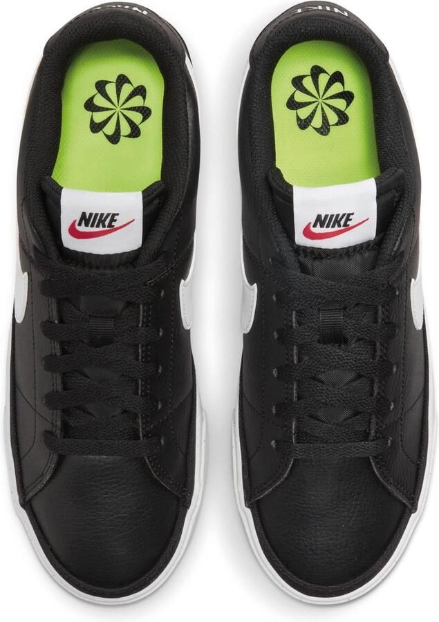 Nike Court Legacy NN Sneakers Black White Volt Team Orange Dames - Foto 5