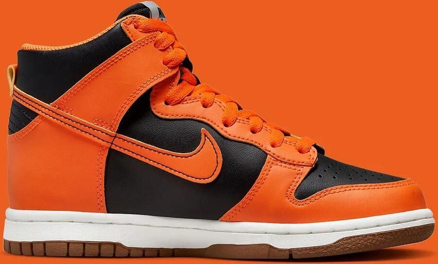 Nike Dunk High 'Safty Orange' (GS) DB2179-004 oranje zwart sneakers hoog - Foto 2