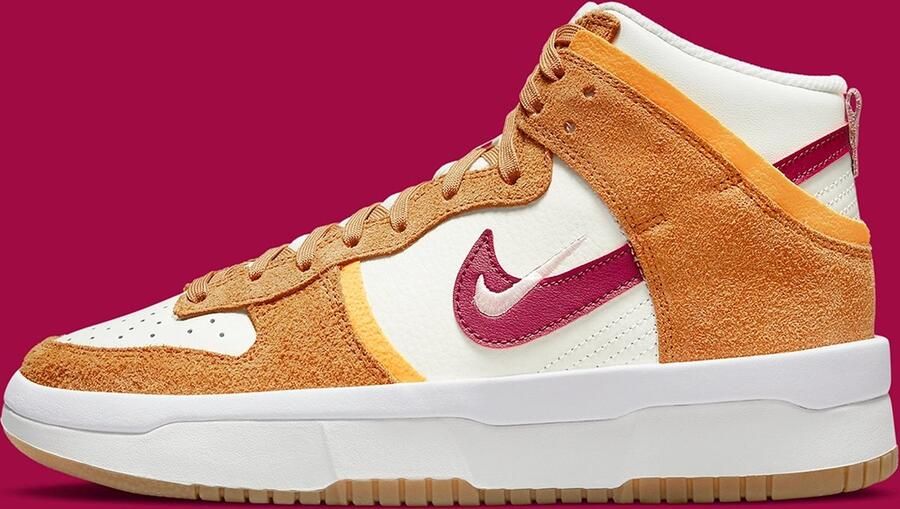 Nike Sneakers Dunk High Up Rush Maroon