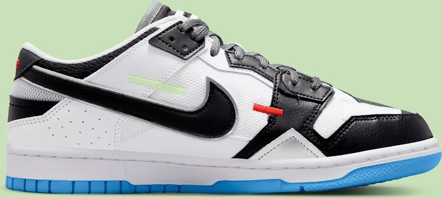 Nike Dunk Low Scrap Black Neutral Grey University Blue White - Foto 2