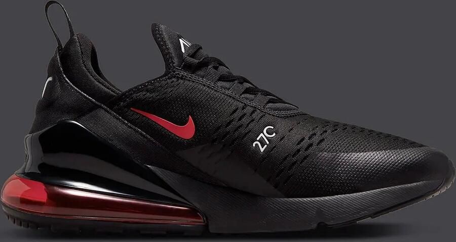 Nike Air Max 270 React Herenschoen Black White University Red- Heren Black White University Red - Foto 2