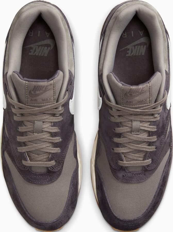Nike Air Max 1 Premium 'Crepe Soft Grey' FD5088-001 sneakers laag grijs bruin zwart - Foto 4