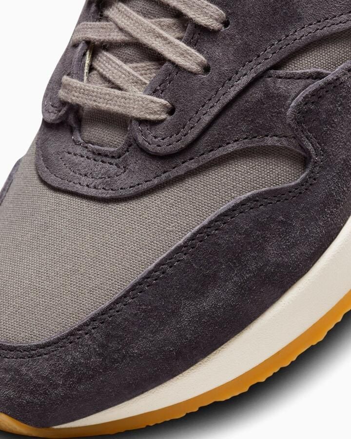 Nike Air Max 1 Premium 'Crepe Soft Grey' FD5088-001 sneakers laag grijs bruin zwart - Foto 3