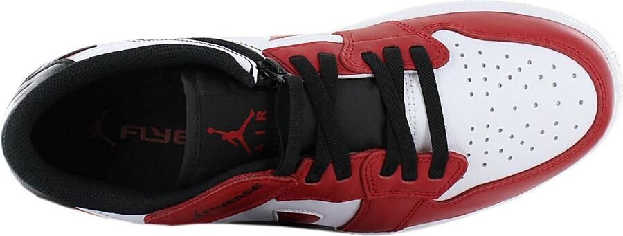 Nike Air JORDAN 1 Low FlyEase Heren Sneakers Sport Schoenen Leer Wit-Rood DM1206 - Foto 7