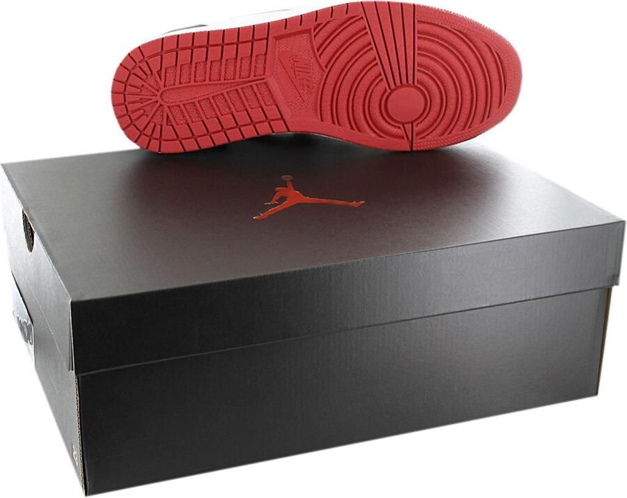 Nike Air JORDAN 1 Low FlyEase Heren Sneakers Sport Schoenen Leer Wit-Rood DM1206 - Foto 4