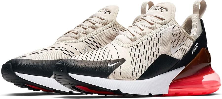 Nike Air Max 270 Men's Shoe Black Hot Punch White Light Bone- Heren Black Hot Punch White Light Bone