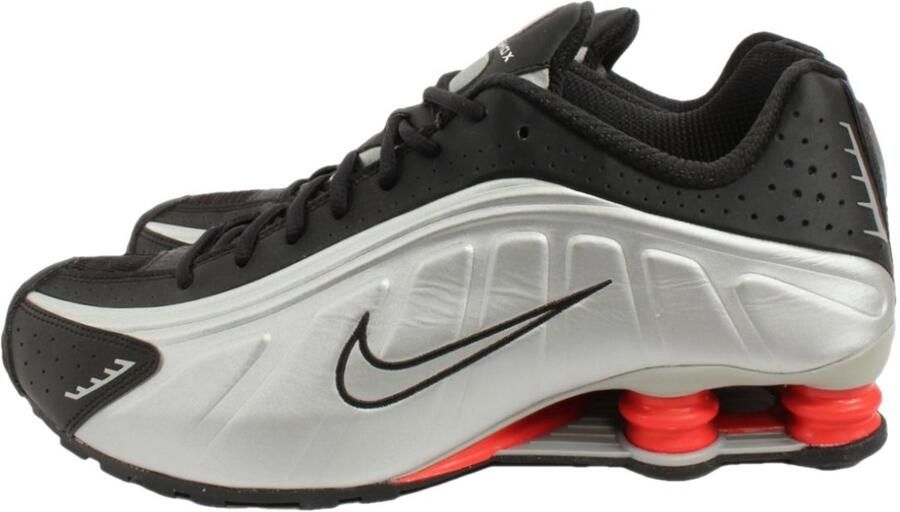 Nike Shox R4 Zwart Zilver Oranje Sneakers Heren Doos Zonder Deksel - Foto 3