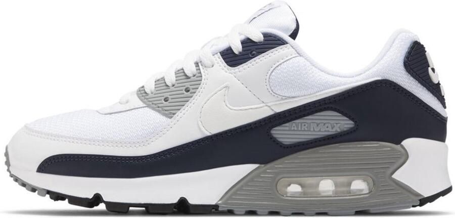 Nike Air Max 90 Heren Sneakers White White-Particle Grey-Obsidian - Foto 3