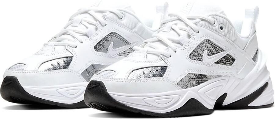 Nike M2K TEKNO Sneakers Unisex White Metalic Silver - Foto 3