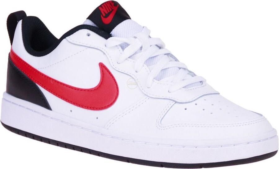 Nike Kids Nike Court Borough Low Kids Sneakers kleur wit rood - Foto 3