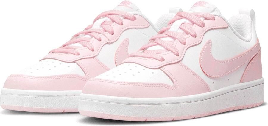 Nike court borough low 2 se1 sneakers wit roze dames kinderen