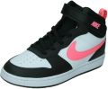 Nike Sneakers Court Borough Mid 2 Zwart Wit Roze Little Kids - Zwart