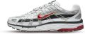 Nike Sneakers P-6000 Silver Platinum Varsity Red - Wit