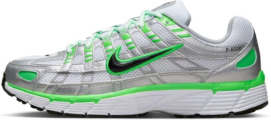 Nike Sneakers P-6000 Special Edition Metallic Silver White Green