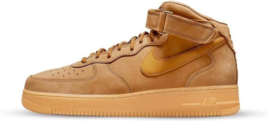 Nike Air Force 1 Mid '07 Basketball Schoenen flax wheat gum light brown black maat: 42.5 beschikbare maaten:41 42.5 43 44 45 46 - Foto 4
