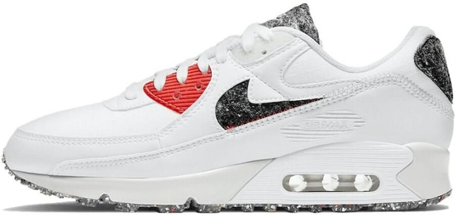 Nike Air Max 90 Essential Recycled Felt Heren Schoenen White Textil Leer Foot Locker