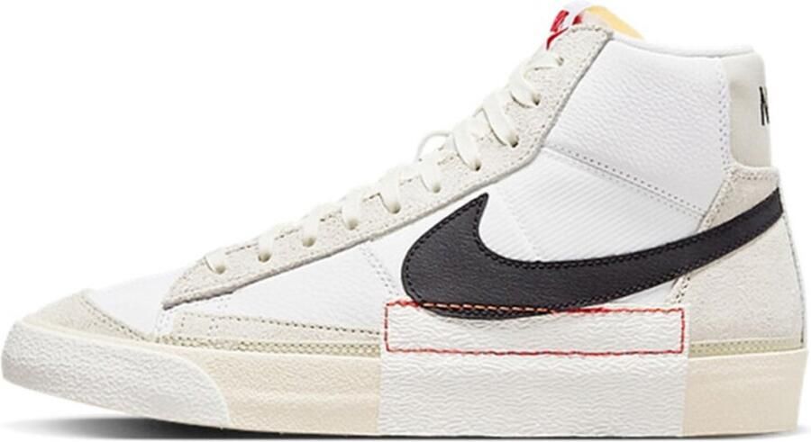 Nike Blazer '77 Remastered Basketball Schoenen white black light bone white maat: 45.5 beschikbare maaten:40 45.5 - Foto 3