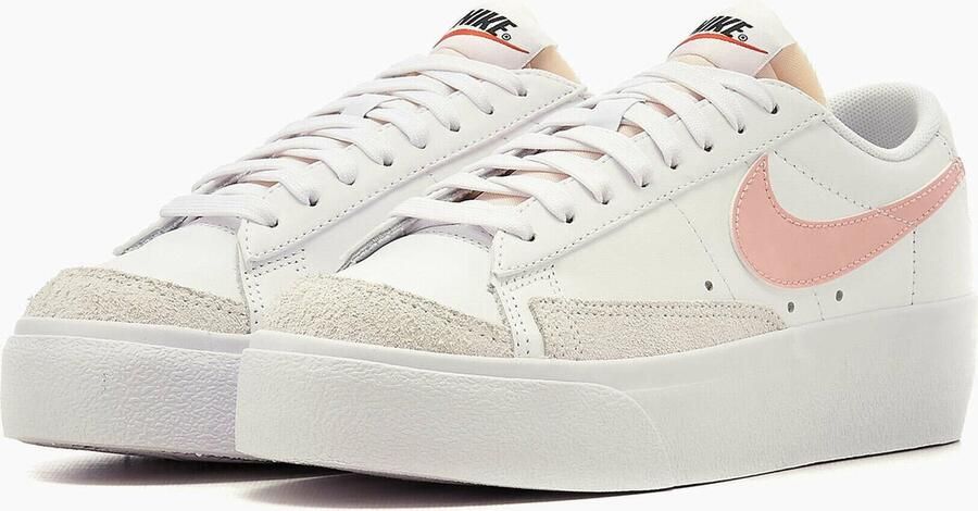 Nike Wmns Blazer Mid Basketball Schoenen white pink oxford black summit white maat: 36.5 beschikbare maaten:38.5 39 40.5 36.5 42 - Foto 7
