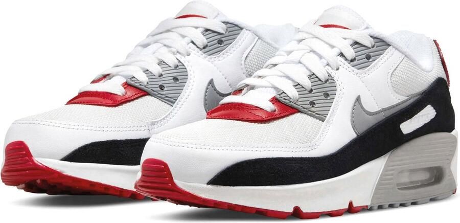 Nike Air Max 90 Junior Photon Dust Varsity Red White Particle Grey Kind - Foto 4