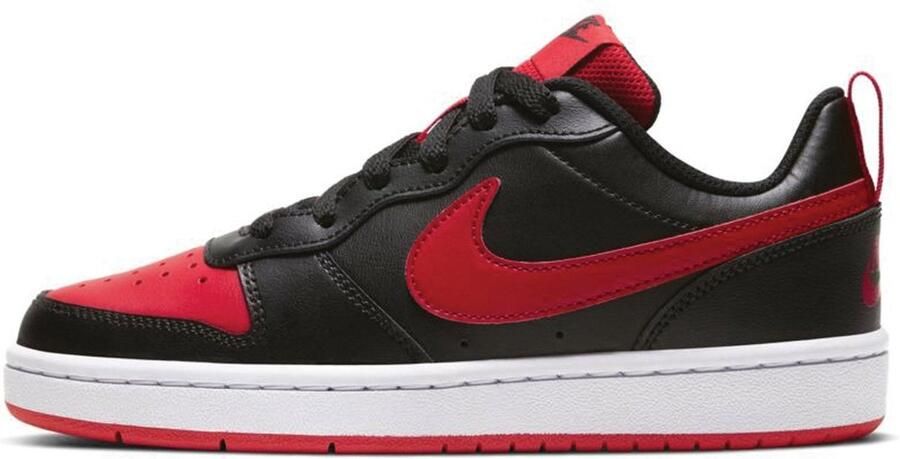 Nike Court Borough Low 2 (GS) leren sneaker zwart rood - Foto 6