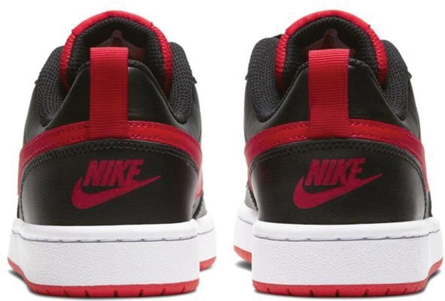 Nike Court Borough Low 2 (GS) leren sneaker zwart rood - Foto 3