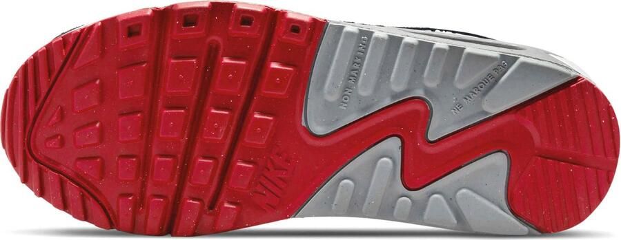 Nike Air Max 90 Junior Photon Dust Varsity Red White Particle Grey Kind - Foto 10