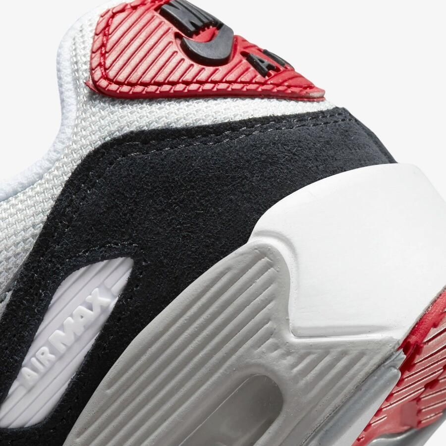 Nike Air Max 90 Junior Photon Dust Varsity Red White Particle Grey Kind - Foto 3