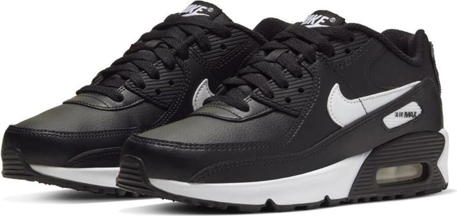Nike Air Max 90 Leather GS Zwart Wit Kinder Sneaker CD6864 - Foto 2
