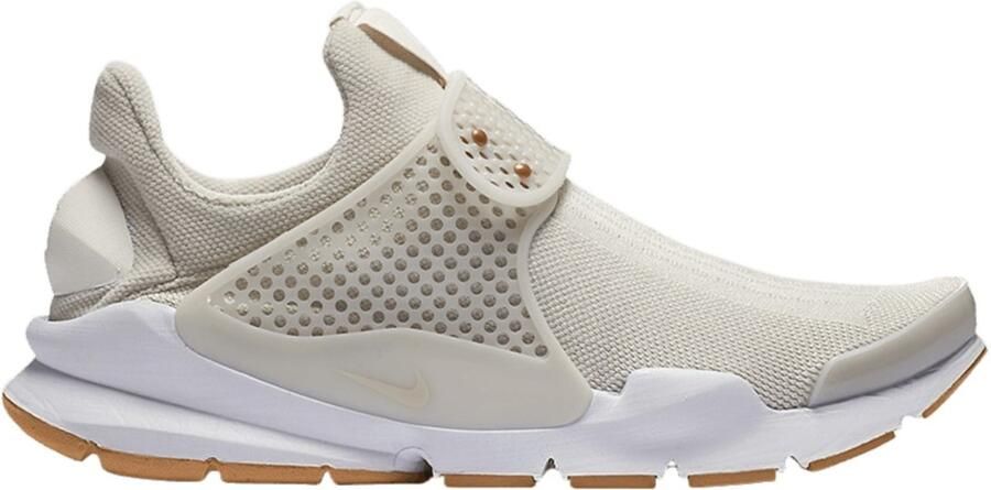 Nike Sock Dart Sneakers Light Bone Sail-Sail-White Beige Wit Sock Dart Lifestyle Dames Sneakers voor Vrouwen