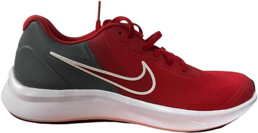 Nike star runner 3 hardloopschoenen rood grijs kinderen