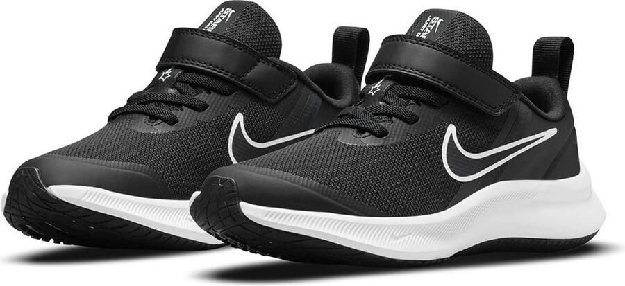 Nike Star Runner 3 Sportschoenen Kleuters Zwart Grijs Wit - Foto 11