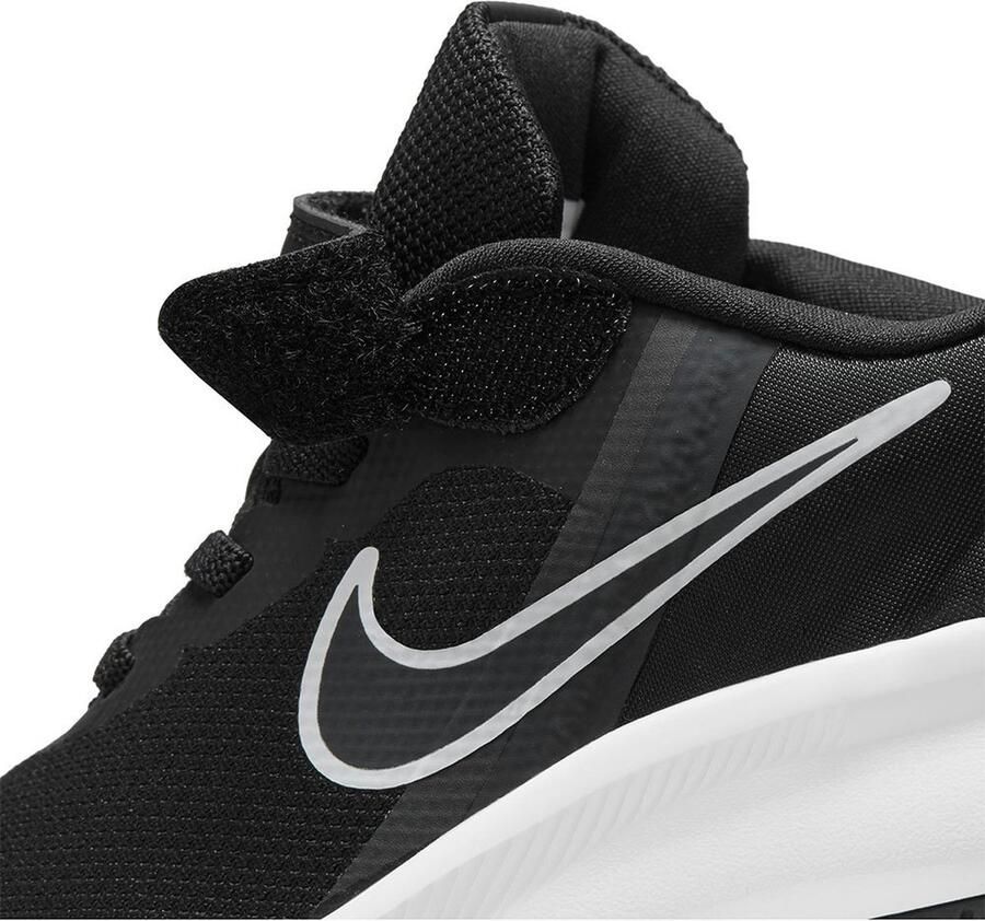 Nike Star Runner 3 Sportschoenen Kleuters Zwart Grijs Wit - Foto 4
