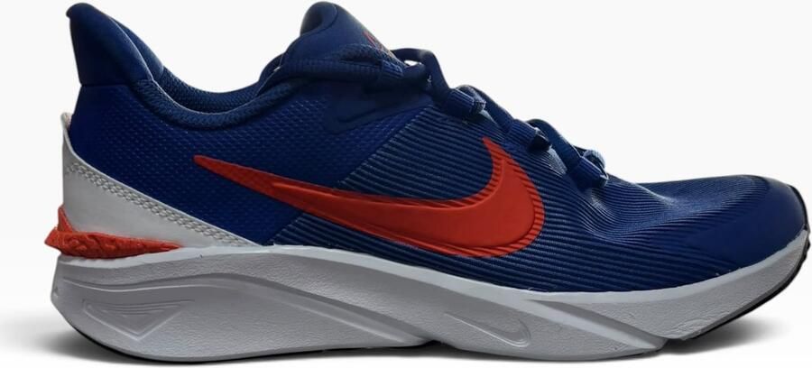Nike Star Runner 4 NN (GS) Kinderen Sneakers Blauw Wit Oranje