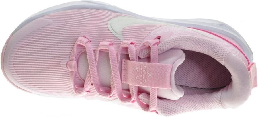 Nike Star Runner 4 Pink Foam Wit Summit White Roze Wit Star Runner Lifestyle Kinder Sneakers voor en - Foto 3