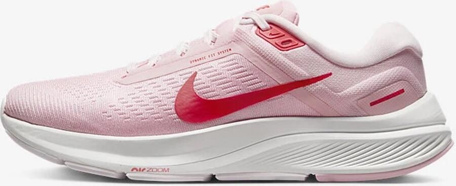 Nike Structure 24 Hardloopschoenen Medium Soft Pink Summit White Pearl Pink Light Crimson Roze Wit Structure Hardlopen Dames Hardloopschoenen Doos zonder deksel