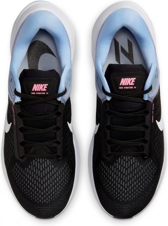 Nike Structure 24 Hardloopschoenen Zwart Ashen Slate Cobalt Bliss Wit Zwart Grijs Structure Hardlopen Heren - Foto 8