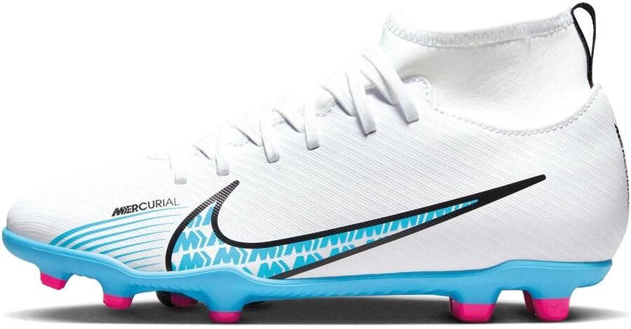 Nike Superfly 9 Club FG MG Voetbalschoen Wit Blauw Roze Unisex - Foto 3