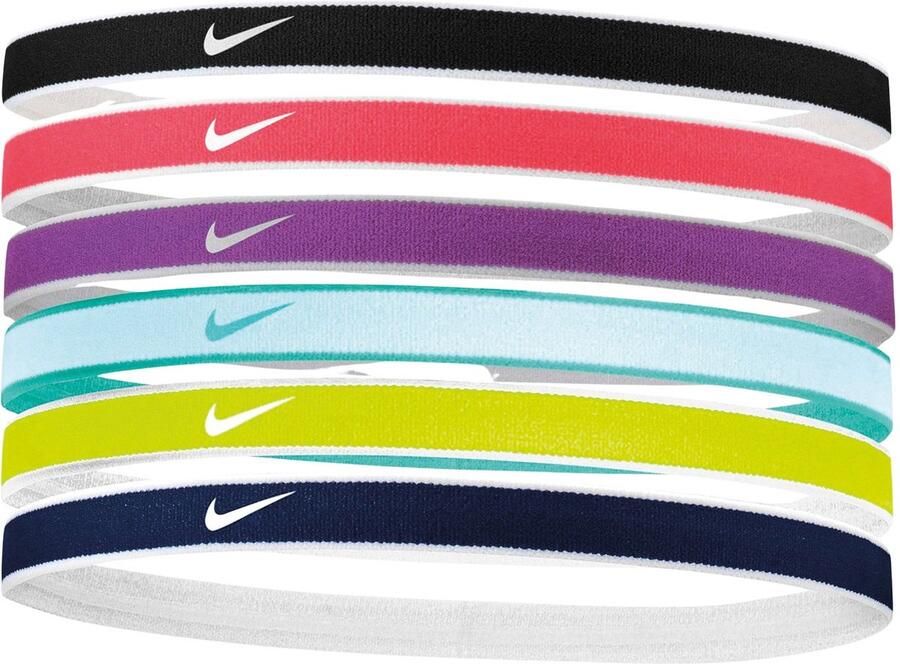 Nike Swoosh Sport Tipped Haarbandjes (6-pack)