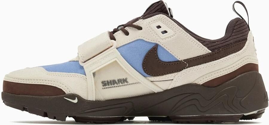 Nike Travis Scott Zoom Field Jaxx Leche Blue Baroque Brown HQ3072400 beige bruin blauw sneakers laag unisex