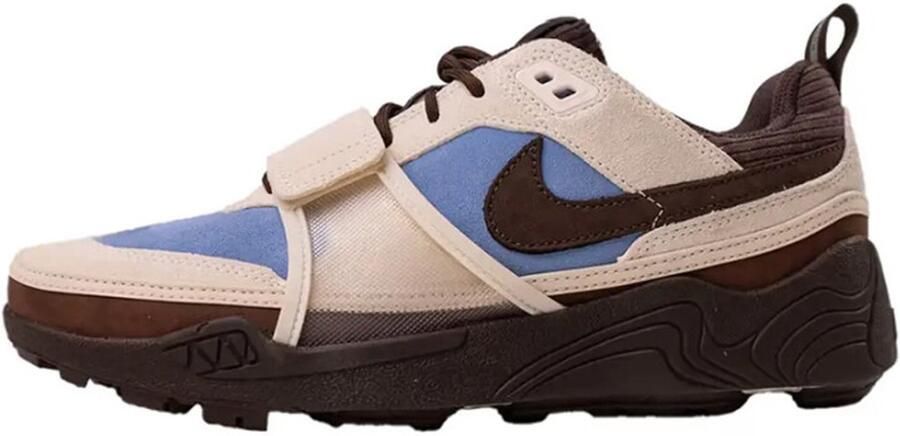 Nike Travis Scott Zoom Field Jaxx Leche Blue Baroque Brown HQ3072400 beige bruin blauw sneakers laag unisex