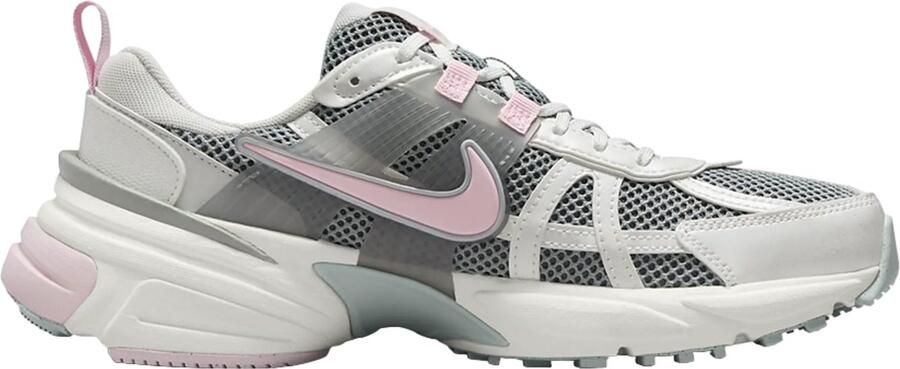 Nike V2K Run Light Pumice Photon Dust Metallic Summit White Pink Foam Grijs Wit V2K Run Lifestyle Unisex Sneakers Doos zonder deksel