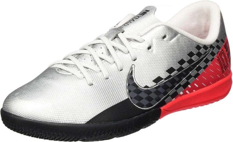 Nike Vapor 13 Academy NJR IC K Voetbalschoenen Zilver Rood