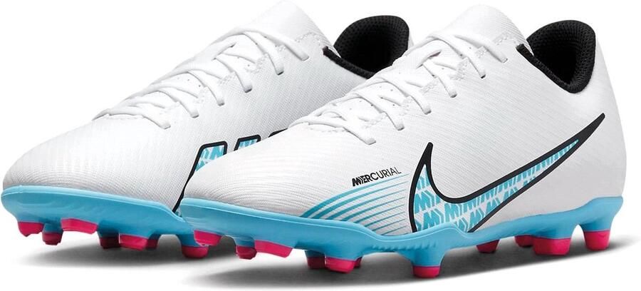 Nike Mercurial Vapor 15 club FG MG Sr. voetbalschoenen zwart grijs geel - Foto 2