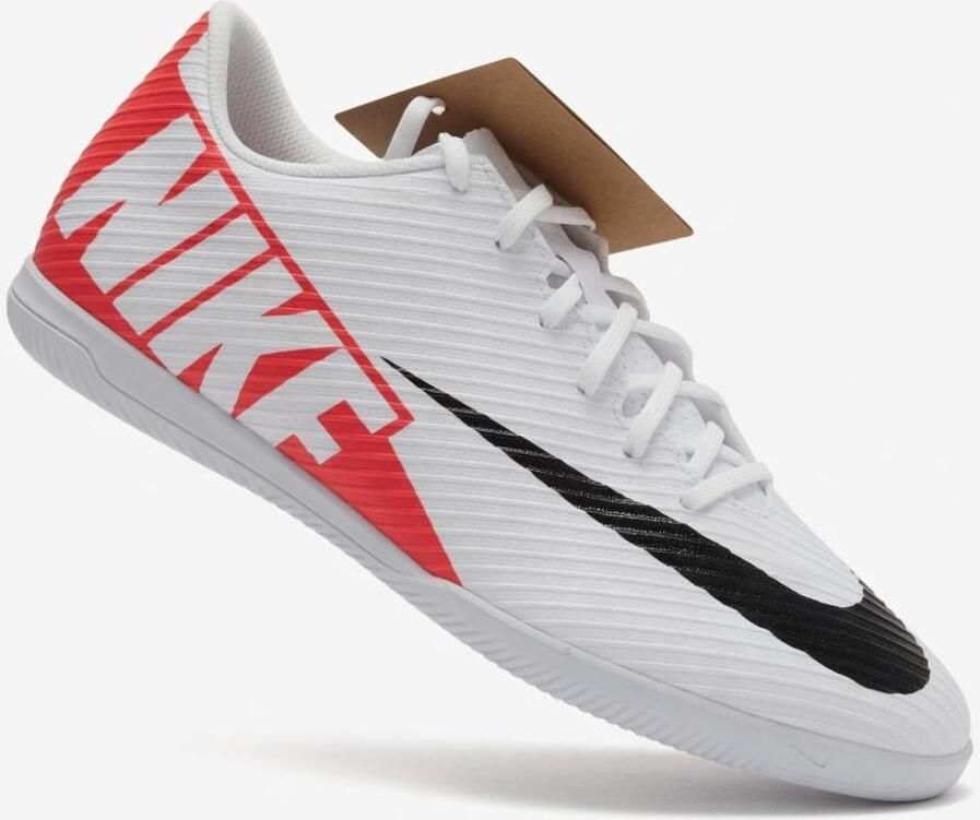 Nike mercurial vapor club indoor voetbalschoenen wit rood heren