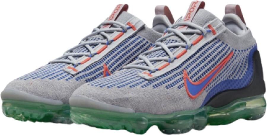 Nike Vapormax 2021 Flyknit Wolf -Grijs Blauw Groen DQ3974