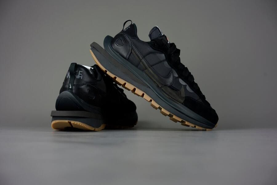 Nike Vaporwaffle x Sacai ''Black Gum'' DD1875-001 ZWART Schoenen - Foto 6