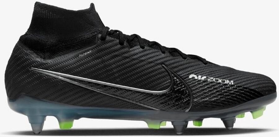 Nike Zoom Mercurial Superfly 9 Elite SG-Pro Anti-Clog Traction Voetbalschoenen (zachte ondergrond) Zwart