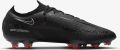 Nike Phantom GT2 Elite FG voetbalschoen (stevige ondergrond) Zwart - Zwart